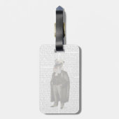 Étiquette À Bagage Avocat Schnauzer (Dos Vertical)