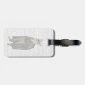 Étiquette À Bagage Avocat Schnauzer (Dos horizontal)