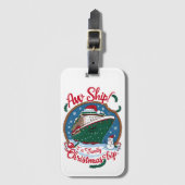 Étiquette À Bagage Aw Ship C'est une croisière de Noël en famille (Devant Vertical)