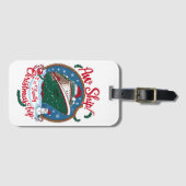 Étiquette À Bagage Aw Ship C'est une croisière de Noël en famille (Devant Horizontal)