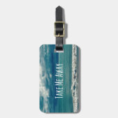 Étiquette À Bagage Away Me Away Beach Devis (Devant Vertical)