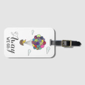 Étiquette À Bagage Away We Go Travellers Cadeau (Devant Horizontal)