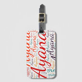 Étiquette À Bagage Ayana (Devant Vertical)