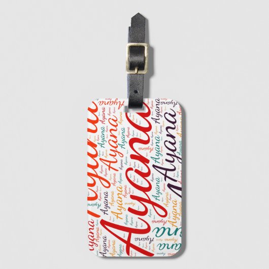 Étiquette À Bagage Ayana (Devant Vertical)