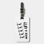 Étiquette À Bagage Ayez besoin d'une remonte-pente (Devant Vertical)