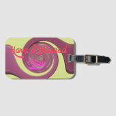 Étiquette À Bagage Ayez un Bon thanksgiving de jour béni (Devant Horizontal)