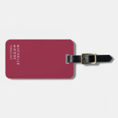 Étiquette À Bagage AZ Cardinals Red Creative Simple Plain tendance (Devant horizontal)