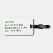 Étiquette À Bagage Azalées Blancs Solaires Belles Fleurs De Printemps (Dos horizontal)