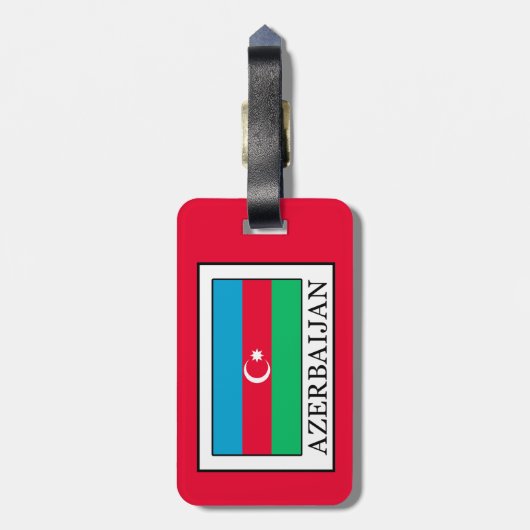 Étiquette À Bagage Azerbaïdjan (Dos Vertical)