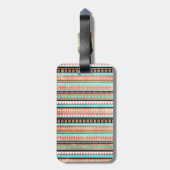 Étiquette À Bagage Aztèque à la mode (Dos Vertical)