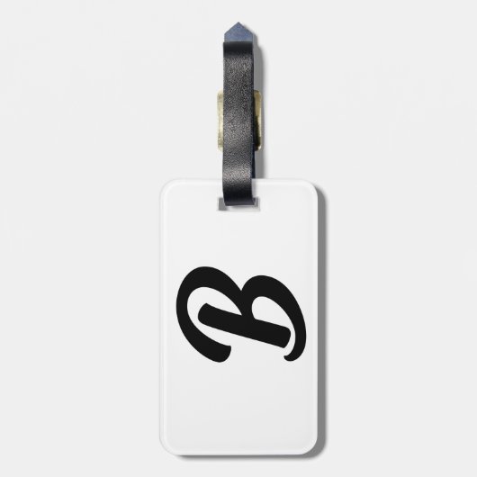 ÉTIQUETTE À BAGAGE B (Dos Vertical)