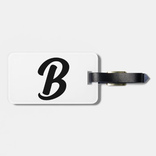 ÉTIQUETTE À BAGAGE B (Dos horizontal)