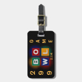 Étiquette À Bagage B O W L 299 Jeu (Devant Vertical)