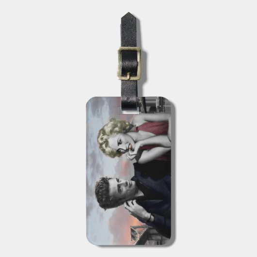 Étiquette À Bagage B&W Brooklyn (Devant Vertical)