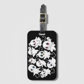 Étiquette À Bagage Baby Ghosts Éffrayant mignon Halloween humeur (Devant Vertical)