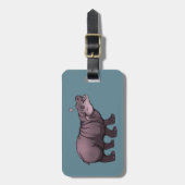 Étiquette À Bagage Baby Pigmy Hippo (Devant Vertical)