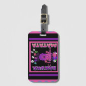 Étiquette À Bagage Baby pink Beautiful Merry Christmas Hakuna Matata (Devant Vertical)