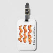 Étiquette À Bagage Bacon (Devant Vertical)