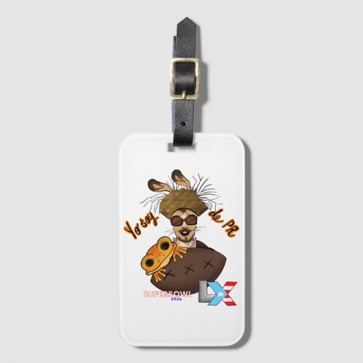 Étiquette À Bagage Bad Bunny (Devant Vertical)