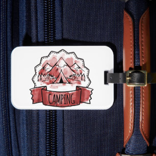 Étiquette À Bagage Badge Camping