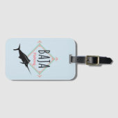 Étiquette À Bagage Badge de pêche de Baja (Devant Horizontal)