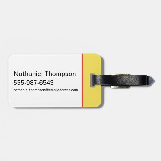 Étiquette À Bagage Badge de préconfiguration GRYFFINDOR™ (Dos horizontal)