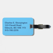 Étiquette À Bagage Badge du pêcheur de combat de l'Alaska (Dos horizontal)