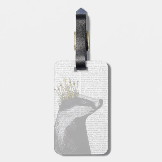 Étiquette À Bagage Badger King (Dos Vertical)