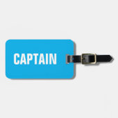Étiquette À Bagage BAG TAG - Capitaine (Devant horizontal)