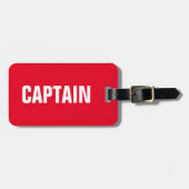 Étiquette À Bagage BAG TAG - Capitaine (Devant horizontal)