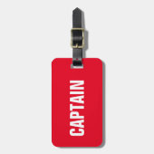 Étiquette À Bagage BAG TAG - Capitaine (Devant Vertical)