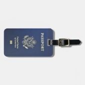 Étiquette À Bagage BAG TAG - Passeport US (Devant horizontal)