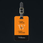 Étiquette À Bagage BAGAGE CHIC TAG_ " M. et Mme" DANS<br><div class="desc">BAGAGE CHIC TAG_ " M. et Mme" DANS 32 ORANGE/BLACK/WHITE</div>