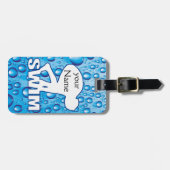 ÉTIQUETTE À BAGAGE BAGAGE DE NAGEURS OU ÉTIQUETTE DE SAC (Devant horizontal)