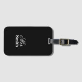 Étiquette À Bagage Bagage de voyage de Mme Personalized Name White (Devant Horizontal)