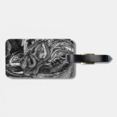 Étiquette À Bagage Bagage Dragon sur 2 côtés (Dos horizontal)