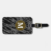 Étiquette À Bagage bagage personnalisé moderne (Devant horizontal)