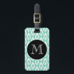 ÉTIQUETTE À BAGAGE BAGAGES/BAGAGES CHIC TAG_MODERN MINT/BLANC/NOIR<br><div class="desc">MOTIF DE FLAMME MODERNE/TENDANCE À LA MINIÈRE/BLANC. BALISE NOIRE,  MONOGRAMME BLANC. RETOUR SOLIDE AVEC TEXTE NOIR</div>