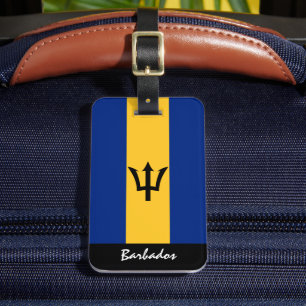 Étiquette À Bagage Bagages de la Barbade patriotique Tags, Drapeau de