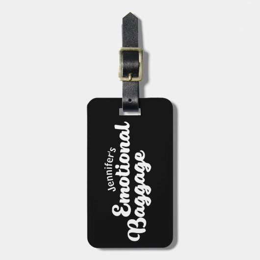 Étiquette À Bagage Bagages émotionnels (Devant Vertical)