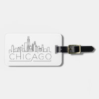 Bagages Skyline stylisés Chicago, Illinois