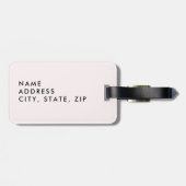 Étiquette À Bagage Bague Rose Foncé Future Mrs Regard Engageant (Dos horizontal)