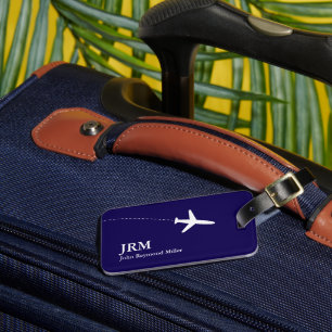 Étiquette À Bagage Baguette bleue pour les bagages de voyage d'avion