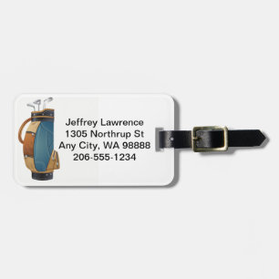 Étiquette À Bagage Baguette de golf Design Bagages Tags