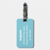 Étiquette À Bagage Baguettes mignonnes grillant des marshmallows dess (Dos Vertical)