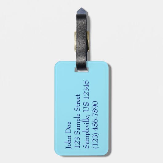 Étiquette À Bagage Baie de Magens, scene de l'île St Thomas Beautiful (Dos Vertical)