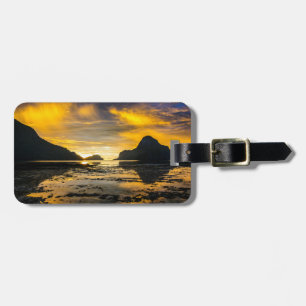 Étiquette À Bagage Baie d'El Nido au coucher du soleil