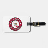 Étiquette À Bagage Baie en Californie (Devant horizontal)