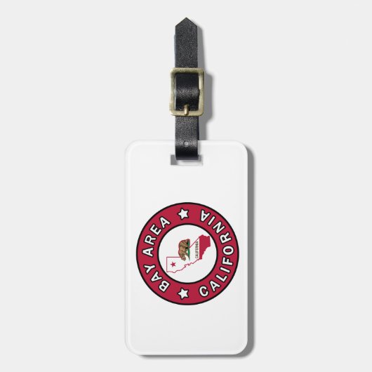 Étiquette À Bagage Baie en Californie (Devant Vertical)