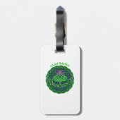 Étiquette À Bagage Bailey Scottish Tartan Celtic Thistle (Dos Vertical)